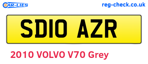 SD10AZR are the vehicle registration plates.