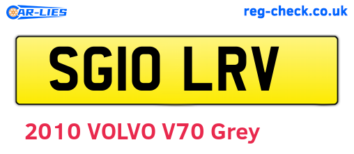 SG10LRV are the vehicle registration plates.