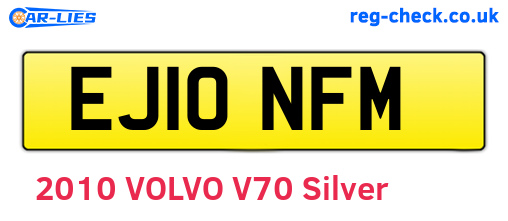 EJ10NFM are the vehicle registration plates.