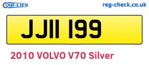 JJI1199 are the vehicle registration plates.