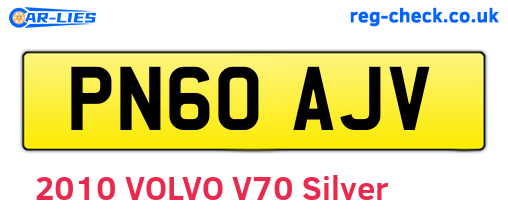 PN60AJV are the vehicle registration plates.