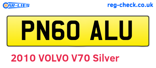 PN60ALU are the vehicle registration plates.