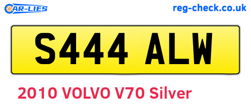 S444ALW are the vehicle registration plates.