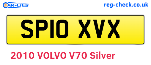 SP10XVX are the vehicle registration plates.
