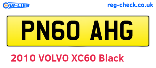PN60AHG are the vehicle registration plates.