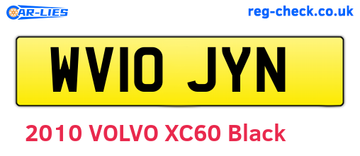 WV10JYN are the vehicle registration plates.