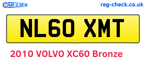 NL60XMT are the vehicle registration plates.