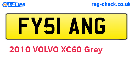 FY51ANG are the vehicle registration plates.