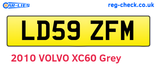 LD59ZFM are the vehicle registration plates.