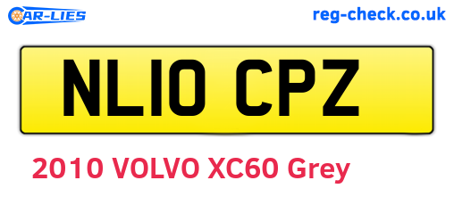NL10CPZ are the vehicle registration plates.