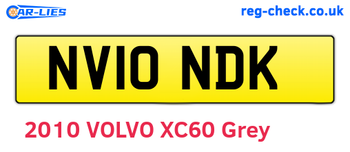 NV10NDK are the vehicle registration plates.