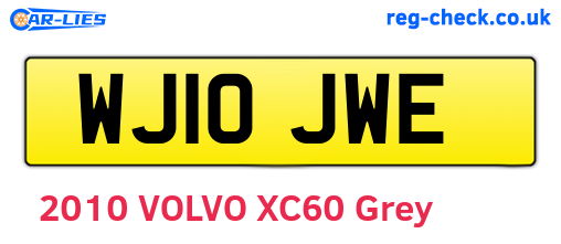 WJ10JWE are the vehicle registration plates.