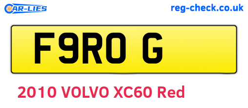 F9ROG are the vehicle registration plates.
