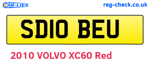 SD10BEU are the vehicle registration plates.