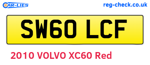 SW60LCF are the vehicle registration plates.