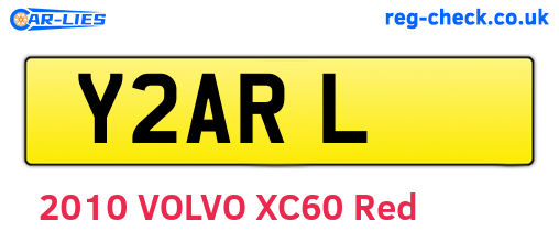 Y2ARL are the vehicle registration plates.