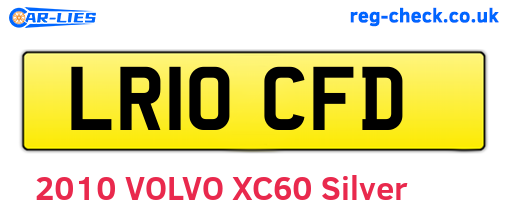 LR10CFD are the vehicle registration plates.
