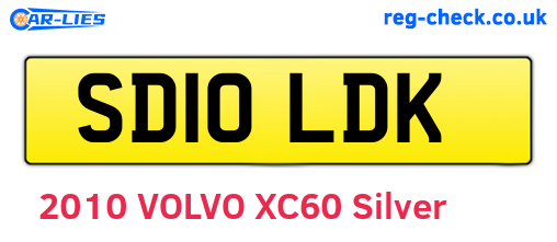 SD10LDK are the vehicle registration plates.