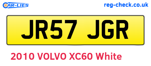 JR57JGR are the vehicle registration plates.