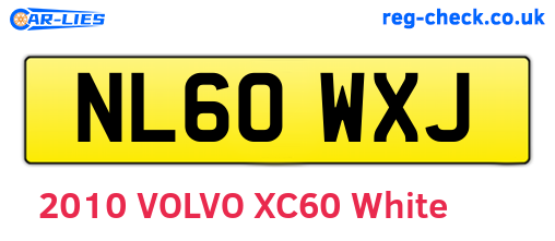 NL60WXJ are the vehicle registration plates.