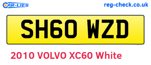 SH60WZD are the vehicle registration plates.