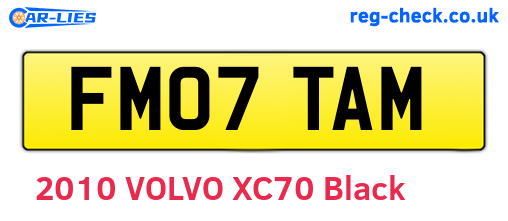 FM07TAM are the vehicle registration plates.