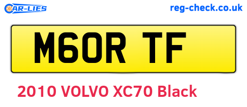 M60RTF are the vehicle registration plates.