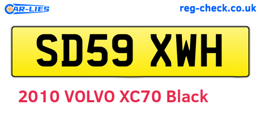 SD59XWH are the vehicle registration plates.