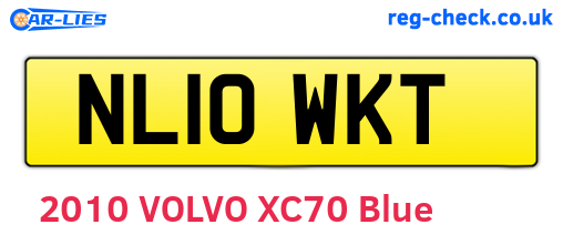 NL10WKT are the vehicle registration plates.