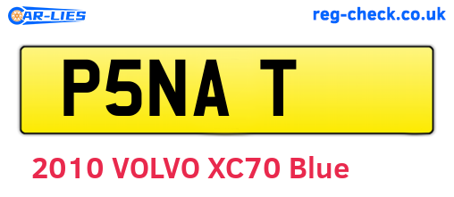 P5NAT are the vehicle registration plates.