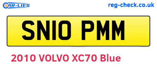 SN10PMM are the vehicle registration plates.