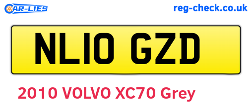 NL10GZD are the vehicle registration plates.