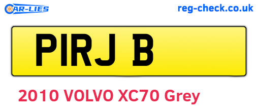 P1RJB are the vehicle registration plates.