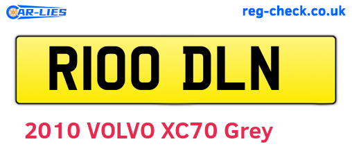 R100DLN are the vehicle registration plates.