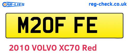 M20FFE are the vehicle registration plates.