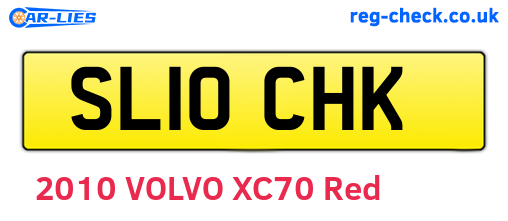 SL10CHK are the vehicle registration plates.