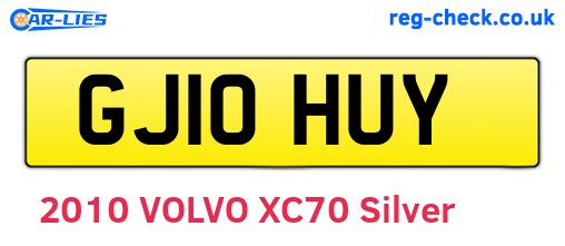 GJ10HUY are the vehicle registration plates.