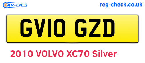 GV10GZD are the vehicle registration plates.