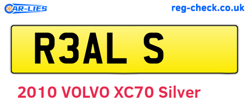 R3ALS are the vehicle registration plates.