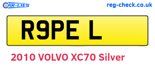 R9PEL are the vehicle registration plates.