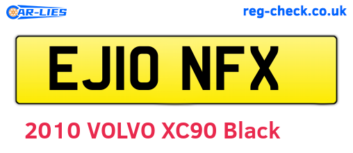 EJ10NFX are the vehicle registration plates.