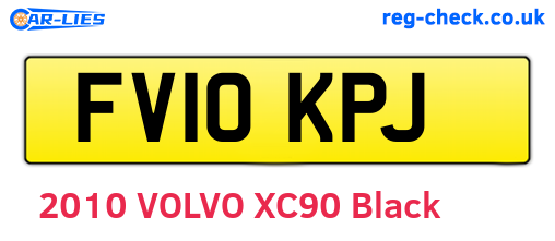 FV10KPJ are the vehicle registration plates.