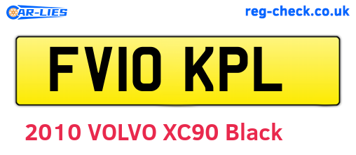 FV10KPL are the vehicle registration plates.
