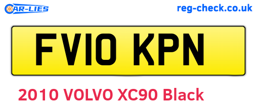 FV10KPN are the vehicle registration plates.