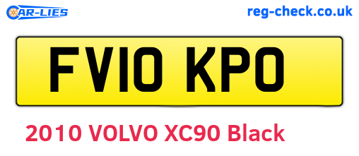 FV10KPO are the vehicle registration plates.
