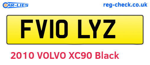 FV10LYZ are the vehicle registration plates.