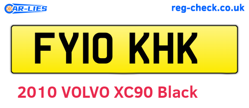 FY10KHK are the vehicle registration plates.