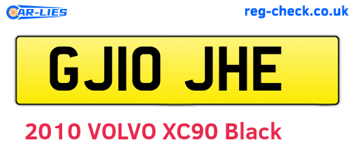 GJ10JHE are the vehicle registration plates.