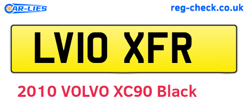 LV10XFR are the vehicle registration plates.