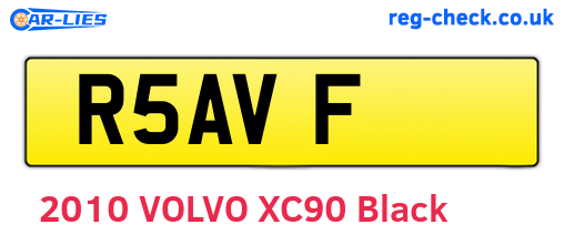 R5AVF are the vehicle registration plates.
